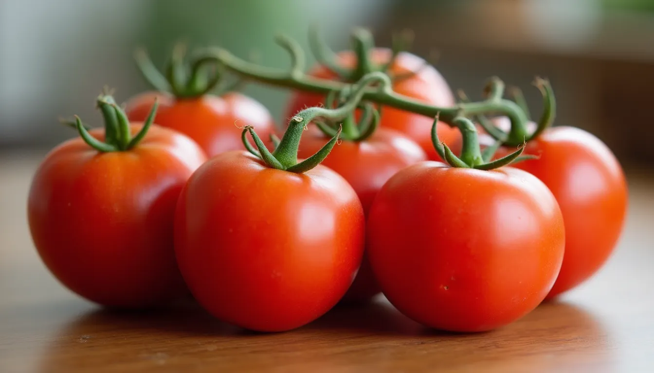 Tomates frescos fora da geladeira