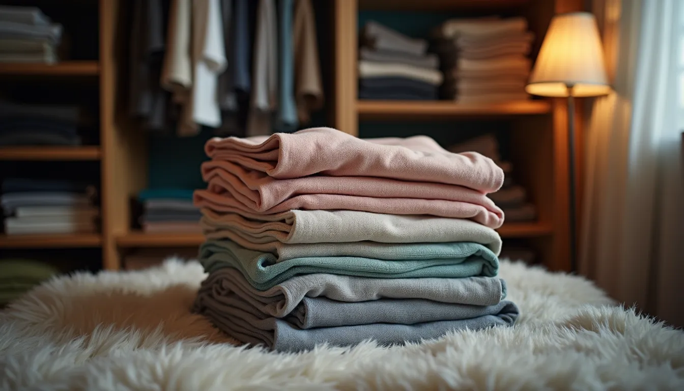 Roupas guardadas no guarda-roupa com cheiro de mofo